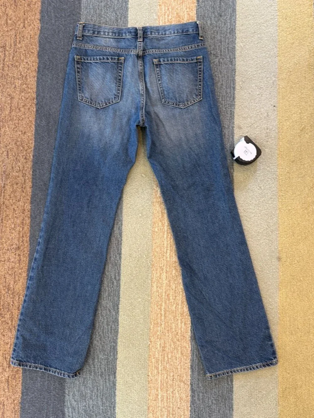 Old Navy Boys Loose Didley Bootcut Jeans Size 14 Dark Wash 100% Cotton